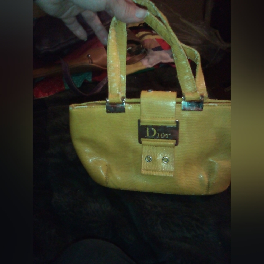 Dior Yellow Handbag